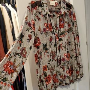 Floral blouse by Maeve for Anthropologie